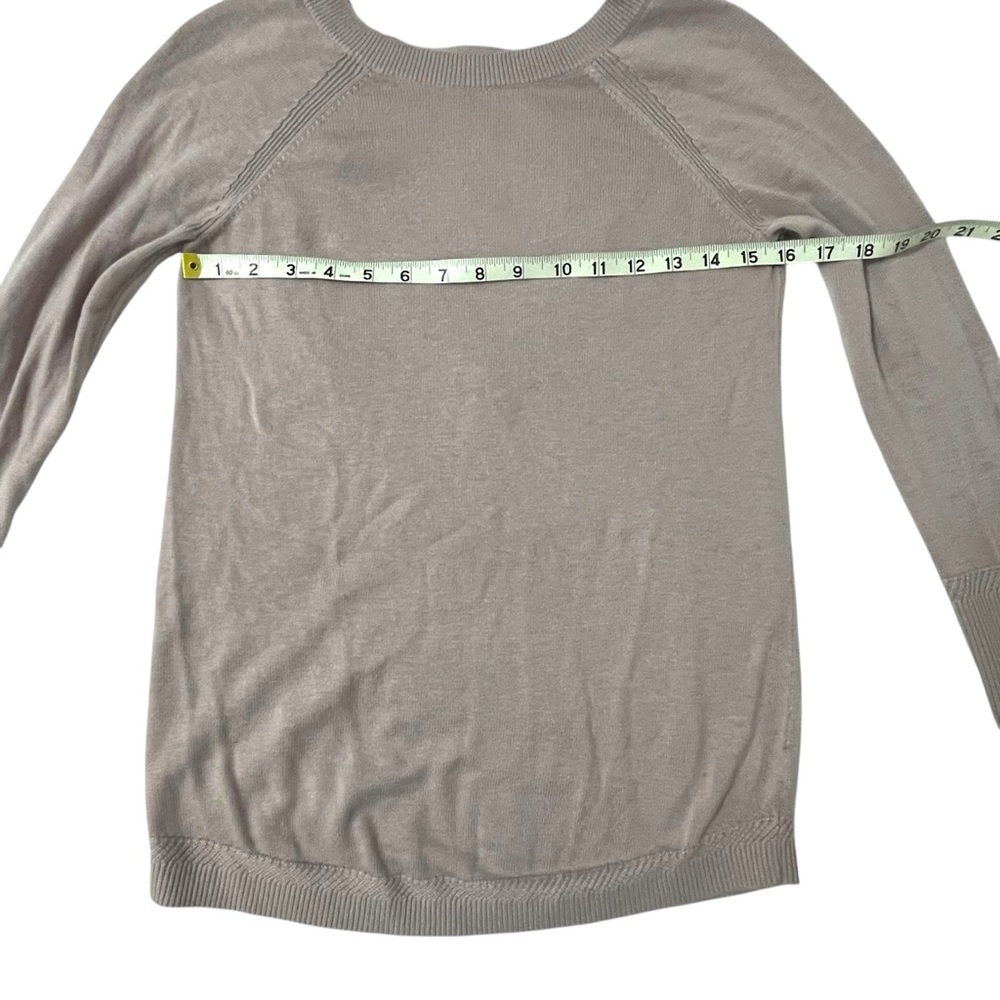 Lululemon Unity Drop Back Sweater Smoky Blush Pink Size 6 Longline Lightweight - Picture 5 of 10